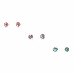 Flash Sale 😉 Claire's Sterling Silver Pastel Fireball Stud Earrings - 3 Pack 😉
