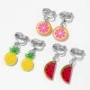 Hot Sale 👍 Claire's Fruit Clip On Earrings - 3 Pack 🔔