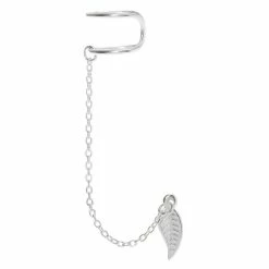 Hot Sale π Claire's Sterling Silver Leaf Double Cuff Connector Earring π
