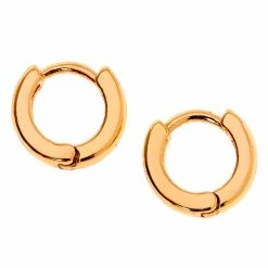 Deals 🔥 Claire's Gold 10MM Huggie Hoop Earrings 😍 -Claire’s Shop 46895 3