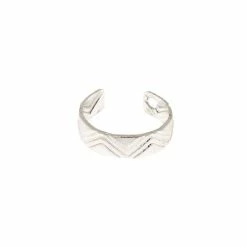 New 🔥 Claire's Silver Zig Zag Print Ear Cuff ✨ -Claire’s Shop 57730 3
