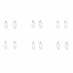 Best Pirce π Claire's Silver 15MM Textured Hoop Earrings - 6 Pack β€οΈ 5 Best Pirce π Claire's Silver 15MM Textured Hoop Earrings - 6 Pack β€οΈ -Claireβs Shop 59412 3