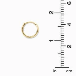 Best deal ✔️ Claire's 18K Gold Plated 8MM & 12MM Hoop Earrings - 2 Pack 😉 -Claire’s Shop 70666 3