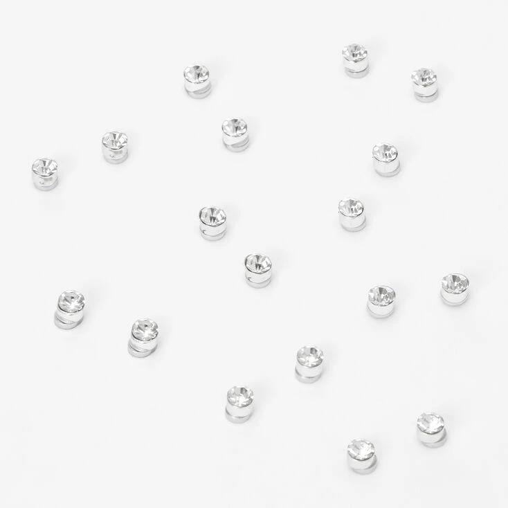 Promo 🧨 Claire's Silver Round Bezel Magnetic Stud Earrings - 9 Pack 🔔 1 Promo 🧨 Claire's Silver Round Bezel Magnetic Stud Earrings - 9 Pack 🔔