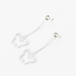 Claire’s Shop 49 Best reviews of 🔔 Claire's Sterling Silver 2" Butterfly Drop Earrings ❤️